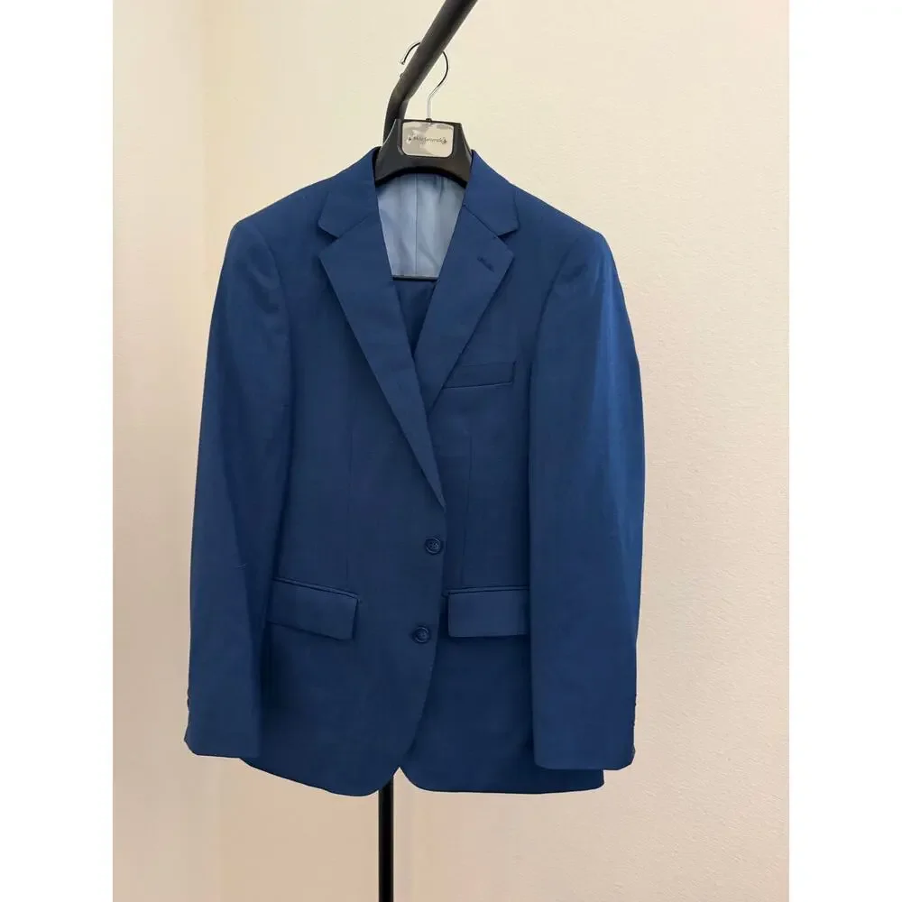 New Cosiani wool & cashmere super 150’s blue suit size 46